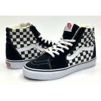 Кеды Vans Sk8-Hi Black White Checkerboard