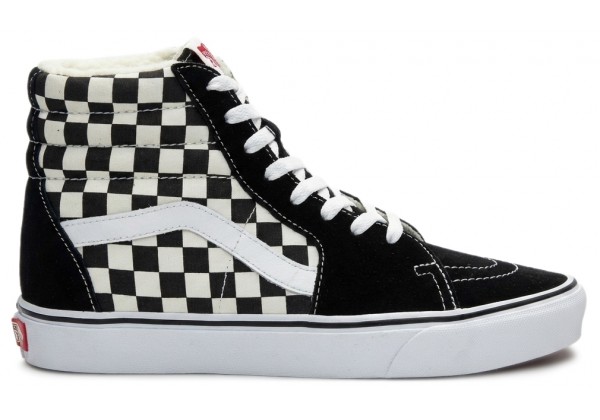 Кеды Vans Sk8-Hi Black White Checkerboard