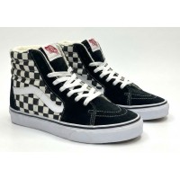 Кеды Vans Sk8-Hi Black White Checkerboard