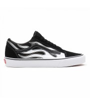 Old Skool Vans Flame черно-белые