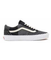 Vans Old Skool Tie Print Patchwork черно-белые
