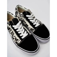 Vans Old Skool Checkerboard Graffity Black White