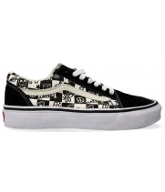 Vans Old Skool Checkerboard Graffity Black White