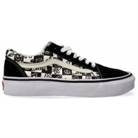 Vans Old Skool Checkerboard Graffity Black White